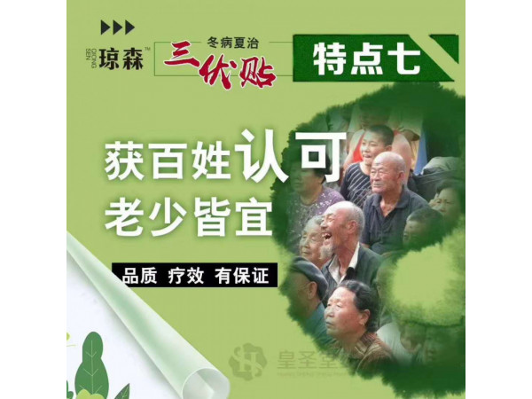 皇圣堂 三伏贴 穴位贴敷治疗贴 内病外治 冬病夏治 理疗贴