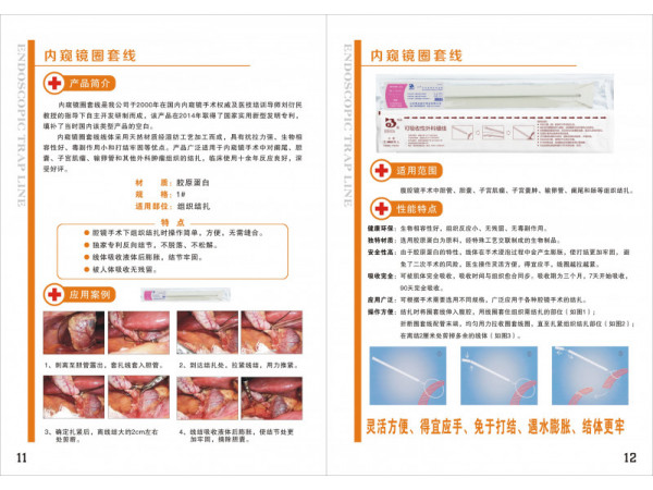 邦达BD13008腹腔镜免打结内窥镜圈套线