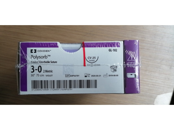 柯惠（泰科）合成可吸收外科缝线GL-182
