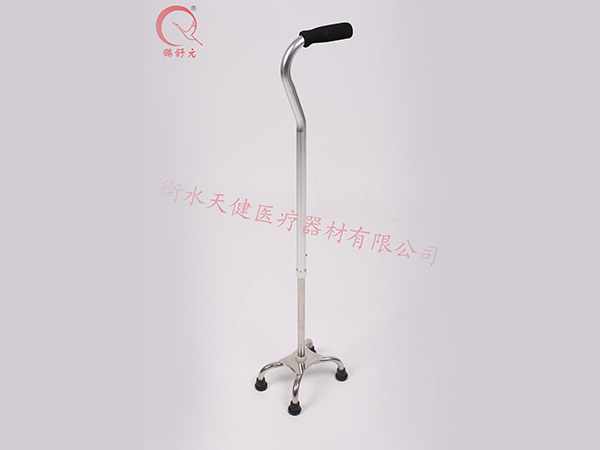 四角可调拐杖