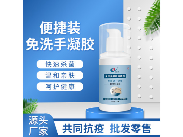 免水洗洗手凝胶100ml 免洗手消毒凝胶75%酒精