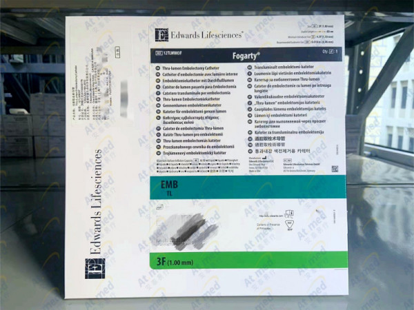 爱德华 双腔取血栓导管 12TLW803F，3F-80CM，1个/盒