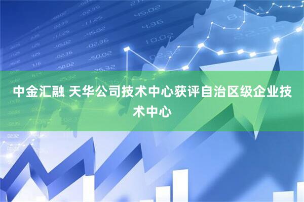 中金汇融 天华公司技术中心获评自治区级企业技术中心