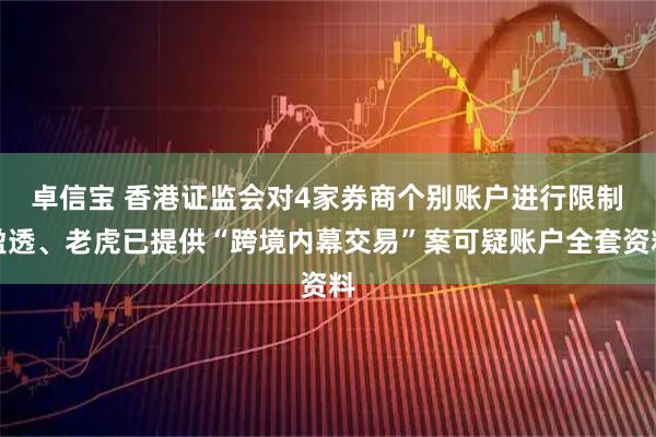 卓信宝 香港证监会对4家券商个别账户进行限制 盈透、老虎已提供“跨境内幕交易”案可疑账户全套资料